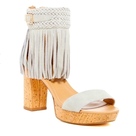 Nanette Lepore Shoes - Nanette Lepore Vanessa Fringe Platform Sandal